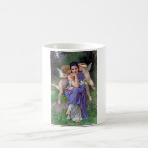 Caneca De Café Mulher com Cupido, Bouguereau