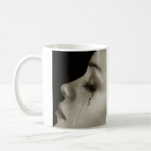 Caneca De Café Mulher com lágrimas