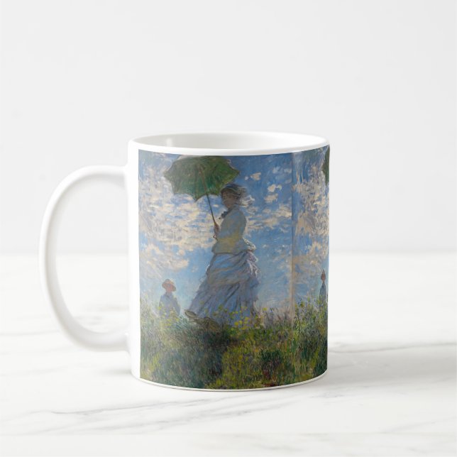 Caneca De Café Mulher com Parasol | Paisagem Francesa (Esquerda)