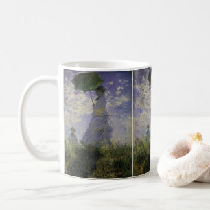 Caneca De Café Mulher com Parasol por Claude Monet, Vintage Art