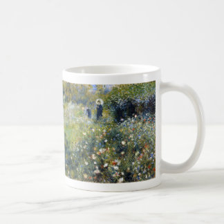 Caneca De Café Mulher com um parasol em um jardim, Renoir