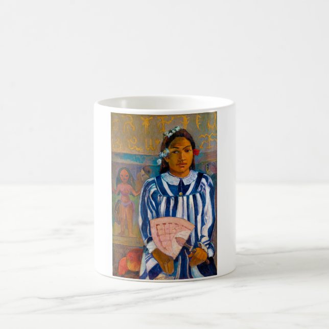 Caneca De Café Mulher com ventilador, Gauguin (Centro)