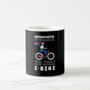 Caneca De Café Mulher de bicicleta E
