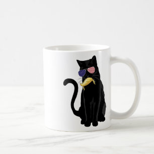 Caneca De Café Mulher De Gato Engraçada Sem Filhos Votando Kama