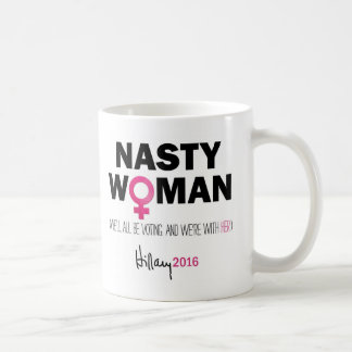 Caneca De Café "Mulher desagradável" Hillary Clinton para o