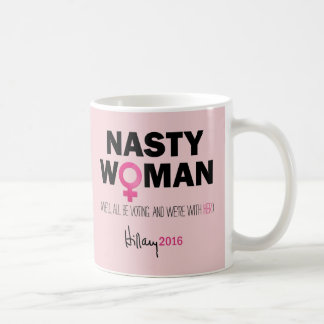 Caneca De Café "Mulher desagradável" Hillary Clinton para o