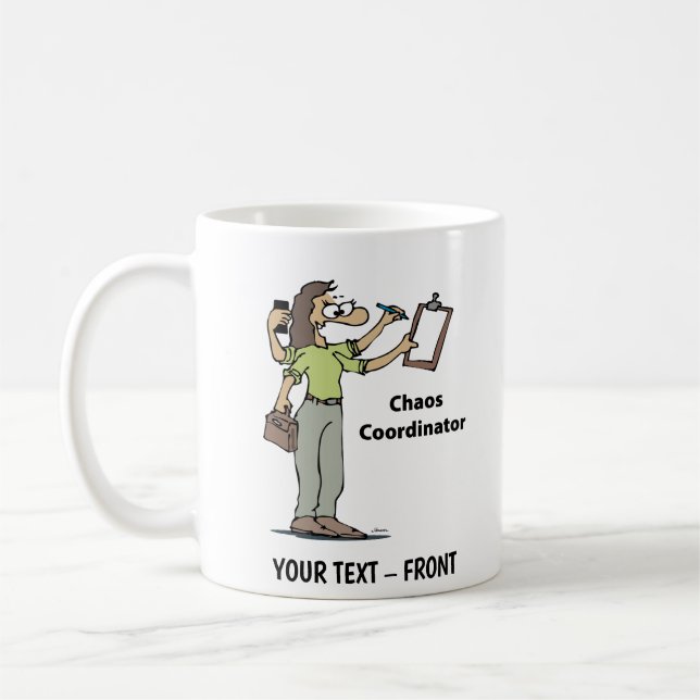 Caneca De Café Mulher Desenho Administrador (Esquerda)