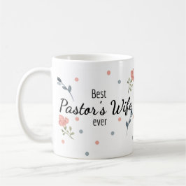 Caneca De Café Mulher do Melhor Pastor Alguma Vez Floral Mug