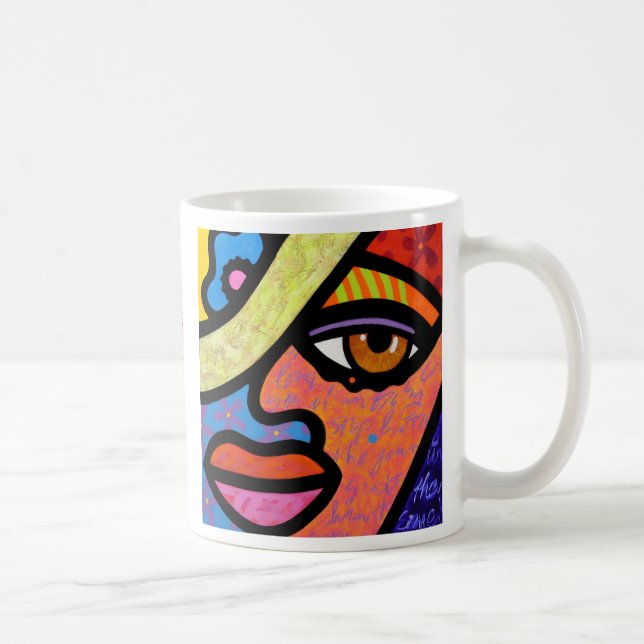 Caneca De Café "Mulher doce da cidade " (Direita)