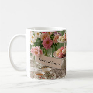 Caneca De Café Mulher elegante e floral do teacup
