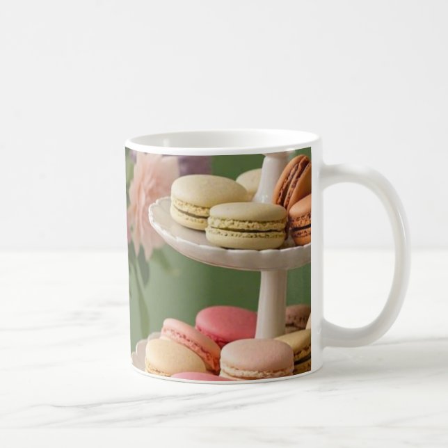 Caneca De Café Mulher elegante e floral do teacup (Direita)