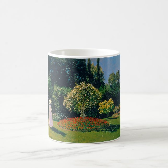 Caneca De Café Mulher em jardim, Monet (Centro)