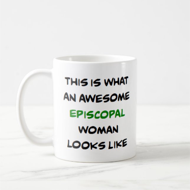 Caneca De Café mulher episcopal, incrível (Esquerda)