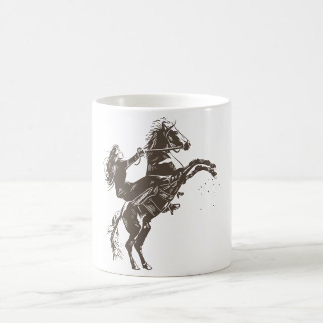 Caneca De Café Mulher equestre (Centro)
