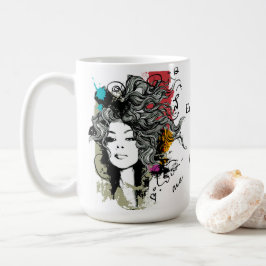Caneca De Café Mulher Forte, com capacidade para personalizar Mug