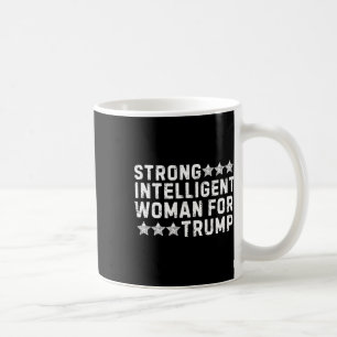 Caneca De Café Mulher Forte e Inteligente Para Trump Garota Mega