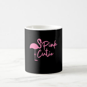 Caneca De Café Mulher Gelada Rosa Flamingo Fita rosa Flamingo