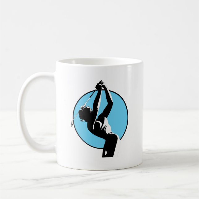 Caneca De Café Mulher Golfer Mug (Esquerda)