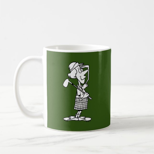 Caneca De Café Mulher Golfer Mug (Esquerda)