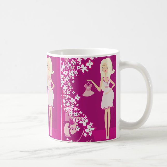 Caneca De Café mulher grávida loira (Direita)