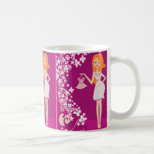 Caneca De Café mulher grávida ruiva