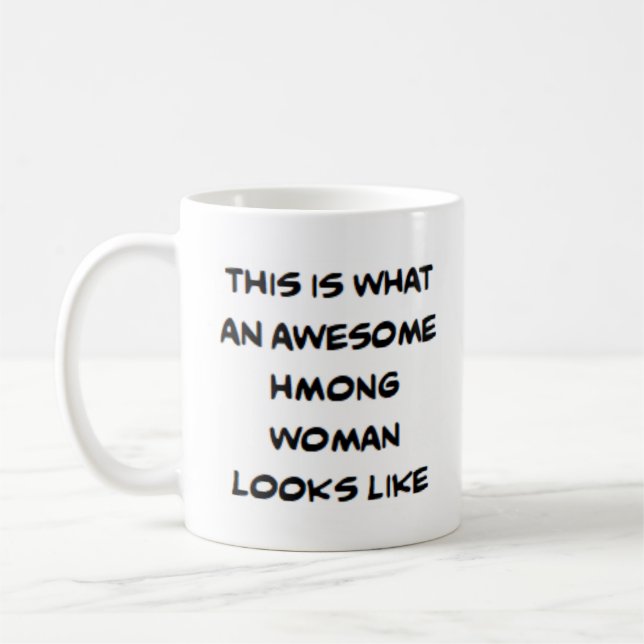 Caneca De Café mulher hmong, incrível (Esquerda)