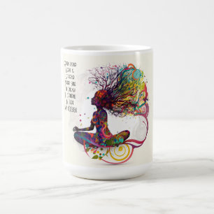 Caneca De Café Mulher inspirada, Open Heart Mug