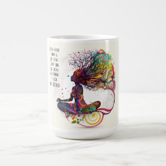 Caneca De Café Mulher inspirada, Open Heart Mug