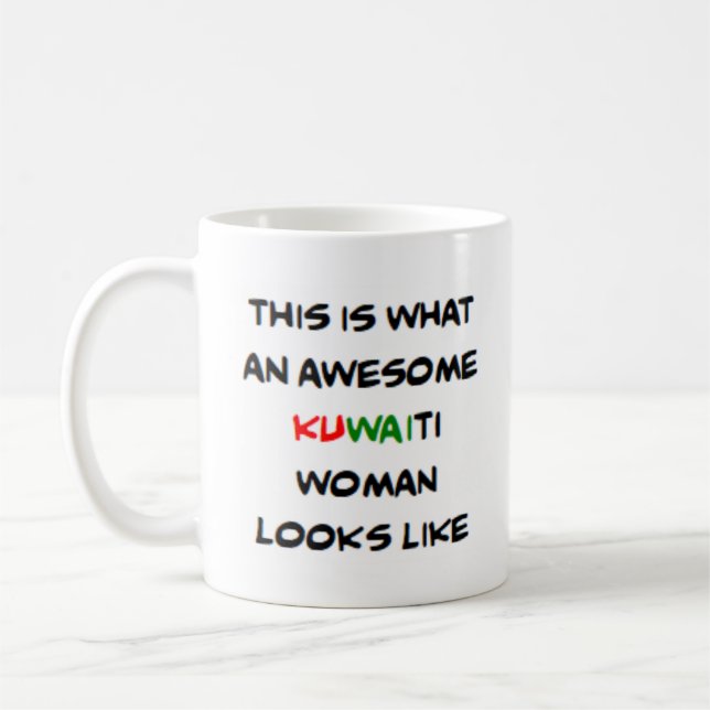 Caneca De Café mulher kuwaitiana, incrível (Esquerda)