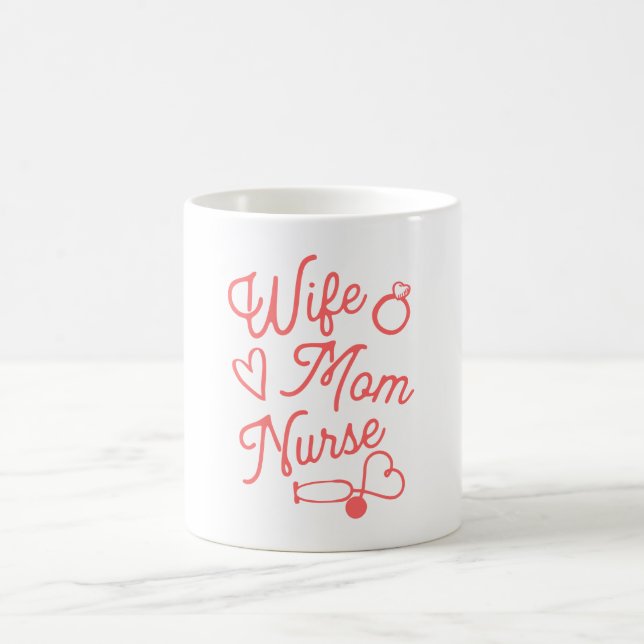 Caneca De Café Mulher Mãe Enfermeira Coffee Mug (Centro)