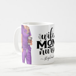 Caneca De Café Mulher Mãe Enfermeira Coffee Personalizado