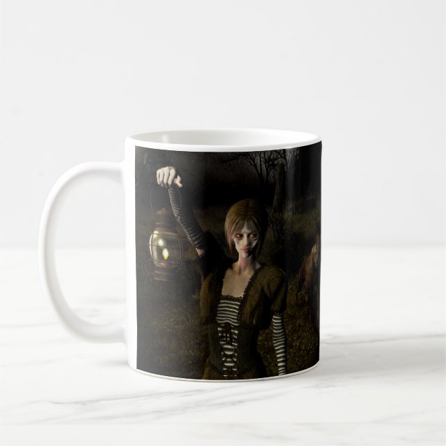 Caneca De Café Mulher magra carregando lâmpada (Esquerda)