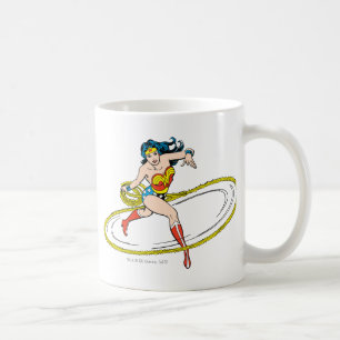Caneca De Café Mulher Maravilha Circlando com Laço