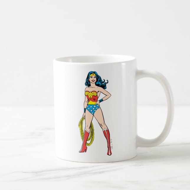 Caneca De Café Mulher Maravilha em pé (Direita)