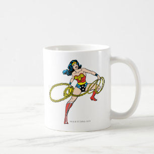 Caneca De Café Mulher Maravilha Nadando Laço à Direita
