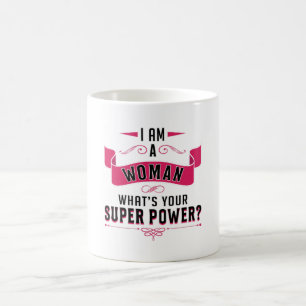 Caneca De Café Mulher Menina do Dia Mulher Poder Feminismo Presen