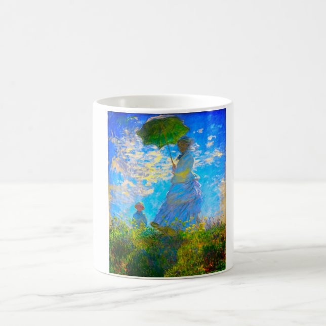 Caneca De Café Mulher Monet com Parasol (Centro)