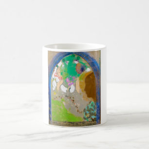 Caneca De Café Mulher na janela, Redon