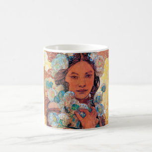 Caneca De Café Mulher Nativa Americana, Mucha