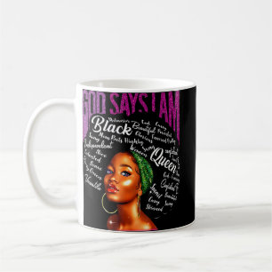 Caneca De Café Mulher Negra Diz Que Sou A Mulher Negra