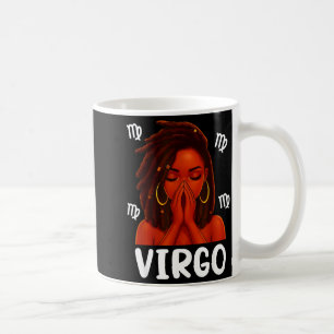 Caneca De Café Mulher Negra Trancada em Virgem Reza Zodíaco Crist