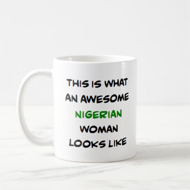 Caneca De Café mulher nigeriana, incrível (Esquerda)