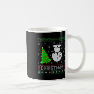 Caneca De Café Mulher Policial Xmas Tree Lighting Feia Natal