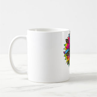 Caneca De Café Mulher Professora Sunflower Berard VNeck