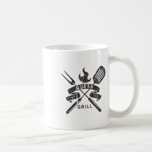 Caneca De Café Mulher Rainha Do Grill - Citação Mestra Grelha
