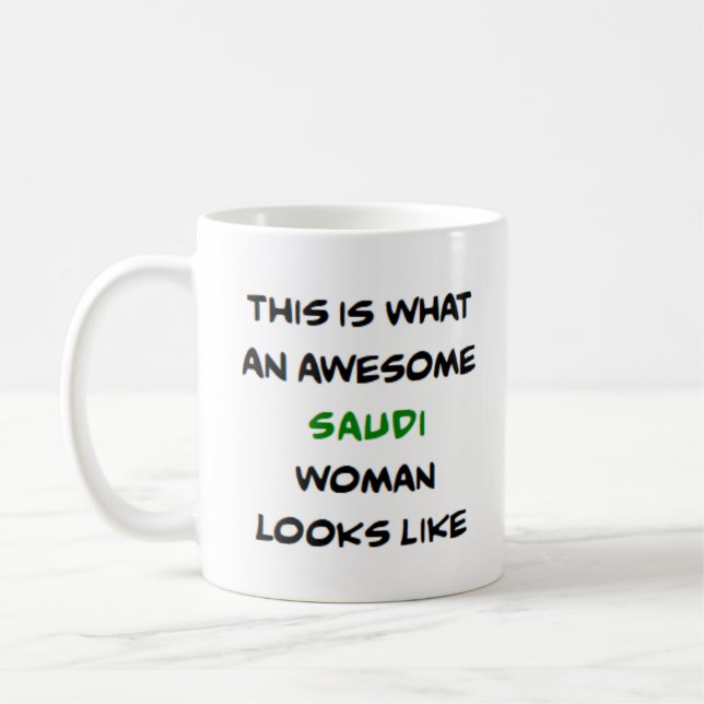 Caneca De Café mulher saudita, incrível (Esquerda)
