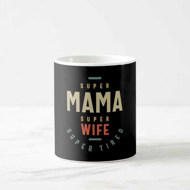 Caneca De Café Mulher Super Mama Super Esposa - Mãe Presente (Centro)