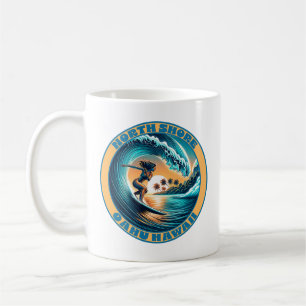 Caneca De Café Mulher Surfer North Shore Oahu Hawaii