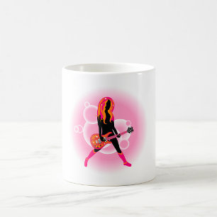Caneca De Café Mulher tocando violão