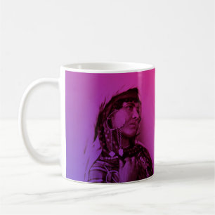 Caneca De Café Mulher Tradicional Tunisina do Magrebe Vermelho Ro